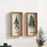 Melrose International Framed Pine Tree Plaque, Set of 2, Green/Beige