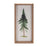 Melrose International Framed Pine Tree Plaque, Set of 2, Green/Beige