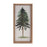 Melrose International Framed Pine Tree Plaque, Set of 2, Green/Beige