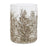 Melrose International Dried Cedar Glass Candle Holder 8"H, Brown - 90729DS