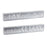 Melrose International Metal Holiday Sentiment Sign, Set of 2, Silver - 90731DS