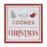Melrose Framed Milk/Cookies Wall Sign 15"SQ, Red/White/Green - 90745DS