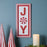 Melrose International Joy Peppermint Wall Sign 19.5"H, Red/White
