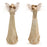 Melrose Glittered Angel/Feather Wings, Set of 2, Silver/Gold - 90754DS