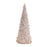 Melrose International Glittered Champagne Pine Tree, Set of 3, Gold
