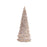 Melrose International Glittered Champagne Pine Tree, Set of 3, Gold