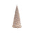 Melrose International Glittered Champagne Pine Tree, Set of 3, Gold