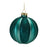 Melrose International Glittered Glass Ball Ornament, Set of 12, Green - 90811DS
