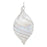 Melrose Int. Iridescent Swirl Glass Ornament, Set of 6, CleaRed