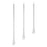 Melrose International Clear Beaded Glass Icicle Drop Ornament, Set of - 90828DS