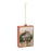 Melrose Glittered Deer Farm Glass Ornament, Set of 12, White/Red/Green
