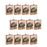 Melrose Glittered Deer Farm Glass Ornament, Set of 12, White/Red/Green