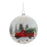 Melrose Glitter Glass Pickup Truck Ball Ornament, Set of 6, White/Red - 90851DS