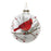 Melrose Glittered Glass Cardinal Ornament/Snow/Pine Filler, Set of 6