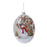 Melrose Glass Snowman/Cardinal Bird Ornament, Set of 12, Red/White