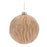 Melrose Int. Frosted Wavy Glass Ball Ornament, Set of 12, Gold