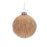 Melrose Int. Frosted Wavy Glass Ball Ornament, Set of 12, Gold