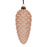 Melrose Frosted Glass Pinecone Drop Ornament, Set of 6, Pink