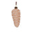 Melrose Frosted Glass Pinecone Drop Ornament, Set of 6, Pink