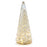 Melrose International LED Textured Mercury Glass Tree, Set of 3, Gold