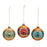 Melrose Glass Reflector Ball Ornament, Set of 12, Red/Green