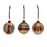 Melrose Int. Mercury Glass Ball Ornament, Set of 12, Red/Green