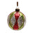 Melrose Int. Mercury Glass Ball Ornament, Set of 12, Red/Green