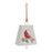 Melrose Metal Cardinal Bird Bell Ornament, Set of 2, Red/White - 90899DS