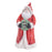 Melrose Hooded Terracotta Santa Figurine, Set of 2, Red/Green