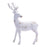 Melrose Distressed Holiday Deer Figurine/Gold Accent, Set of 2, Grey