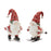 Melrose Int. Glitter Winter Sport Gnome, Set of 2, Red/White - 90914DS