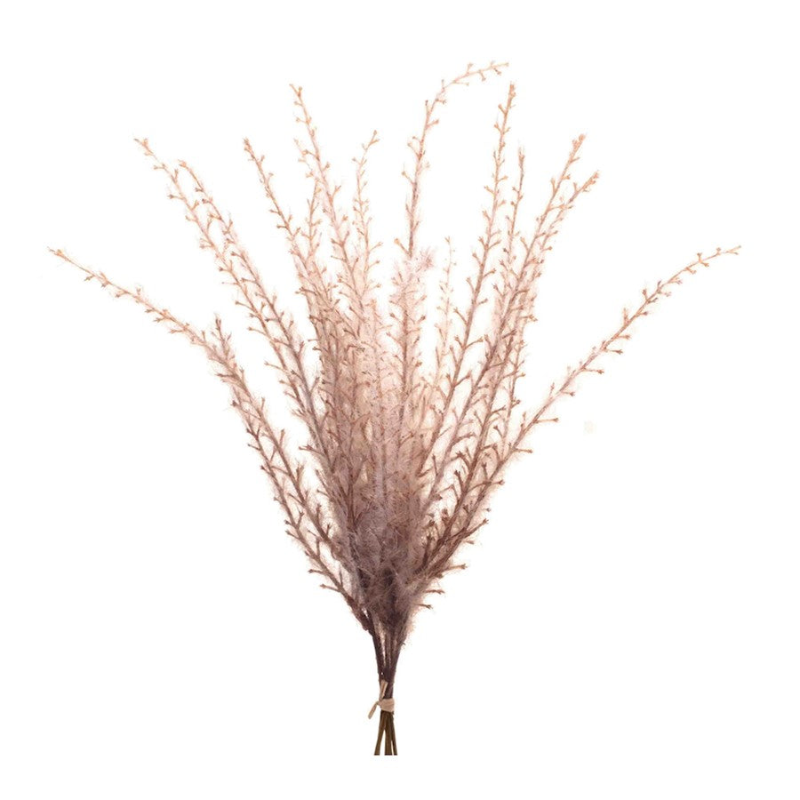 Melrose International Grass Plume Bundle, Set of 6, Brown - 90941DS