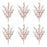 Melrose International Icy Leaf Spray, Set of 2, White/Brown