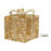 Melrose International LED Wrapped Presents Display, Set of 3, Gold