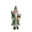 Melrose Glittered Glass Santa Ornament, Set of 6, Green/White - 91005DS