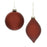 Melrose International Glass Ball Ornament, Set of 6, Red - 91037DS