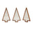Melrose International Framed Paper Mache Pine Tree, Set of 3, Beige