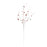 Melrose Glittered Sleigh Bell Berry Twig Spray, Set of 2, Red/White