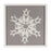 Melrose Framed Paper Mache Snowflake Plaque, Set of 3, Grey/White