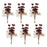 Melrose Burgandy Harvest Flower Bundle, Set of 6, Red/Beige