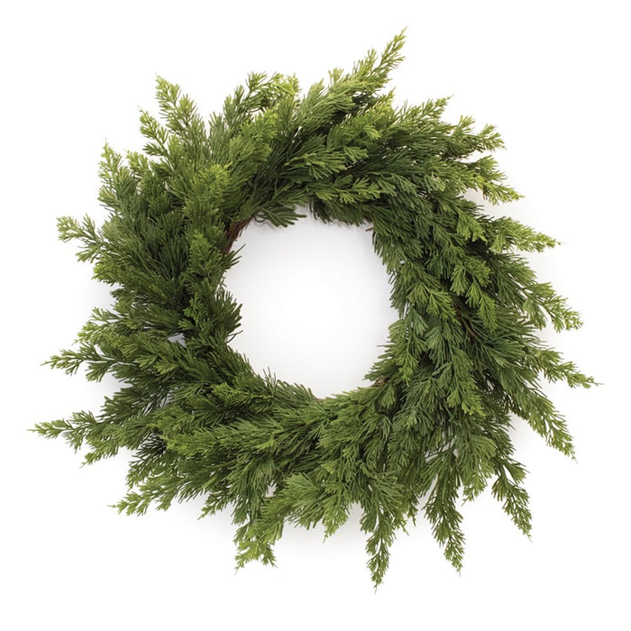 Melrose International Variegated Pine Wreath 25"D, Green - 91213DS