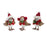 Melrose Winter Bird Shelf Sitter/Natural Accents, Set of 12, Red/White - 91217DS