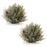 Melrose Icy Pine Half Orb/Pinecones, Set of 2, Green/Brown