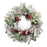 Melrose Flocked Pine Eucalyptus Berry Wreath 28"D, Green/Red - 91257DS