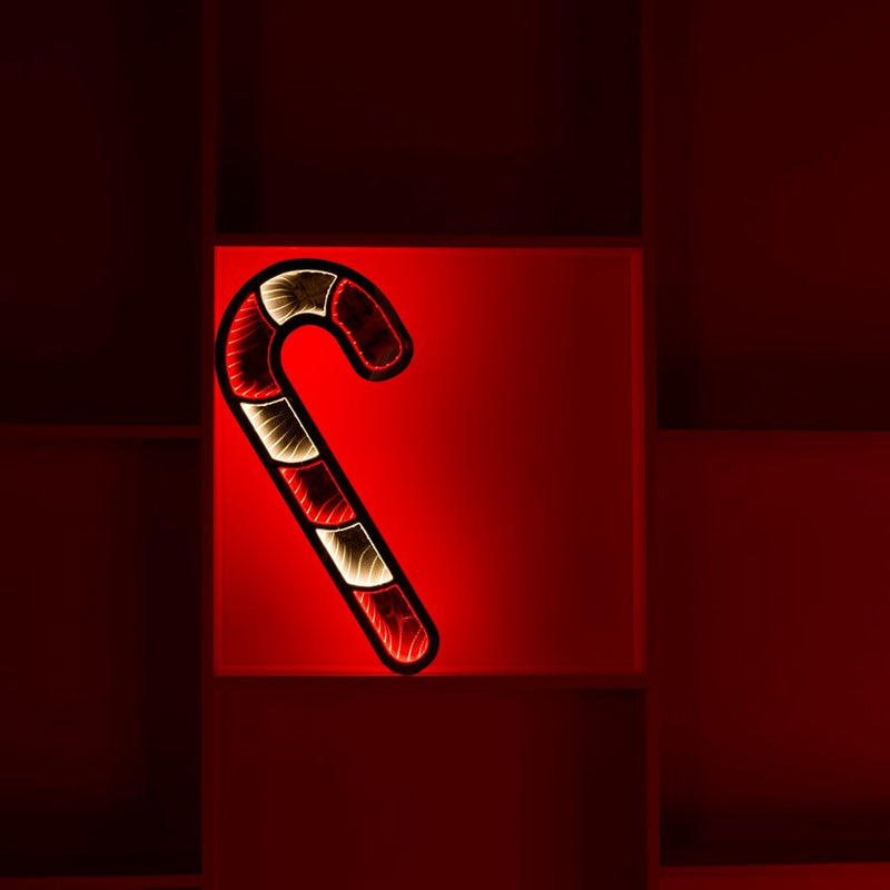 Melrose Holiday Candy Cane Ekko Light Display 23.5"H, Red/White