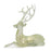 Melrose International LED Lighted Sage Green Deer, Set of 2
