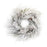 Melrose Int. Flocked Long Needle Pine Wreath 29", White/Brown - 91312DS