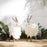 Melrose Fluffy Winter Deer Shelf Sitter, Set of 6, White/Brown
