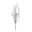 Melrose International Glittered Tinsel Branch, Set of 12, Silver - 91322DS