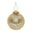 Melrose International Gold Distressed Glass Ball Ornament, Set of 6 - 91352DS